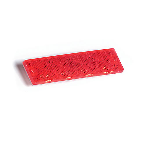 Grote Reflector, Red, Mini Stick-On Rectangular - 40132