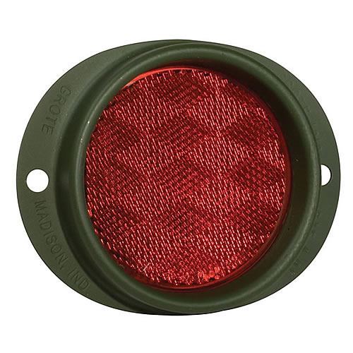 Grote Reflector, 2-Hole Mounting, Red 40162