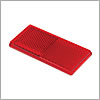 Grote Reflector, Red, Rectangular, Stick-On - 40302