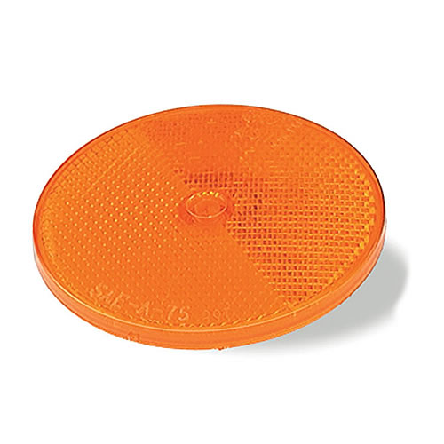Grote Reflector, 2" Round, Yellow, Sealed Center-Mount - 41013