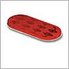 Grote Reflector, Red, Oval Screw Mountable - 41042