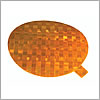 Grote Reflector, 3" Round, Yellow, Stick-On, Class "A" Tape - 41143