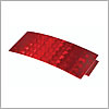 Grote Reflector, 1-3/4" X 3-13/16" Rectangular, Red, Stick-On, Class "A" Tape - 41152