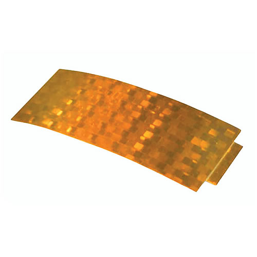 Grote Reflector, 1-3/4" X 3-13/16" Rectangular, Yellow, Stick-On, Class "A" Tape - 41153