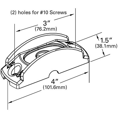 Grote Bracket, Gray, Plastic, Surface Mount, for Micronova or Micronova Dot Lamps - 42110