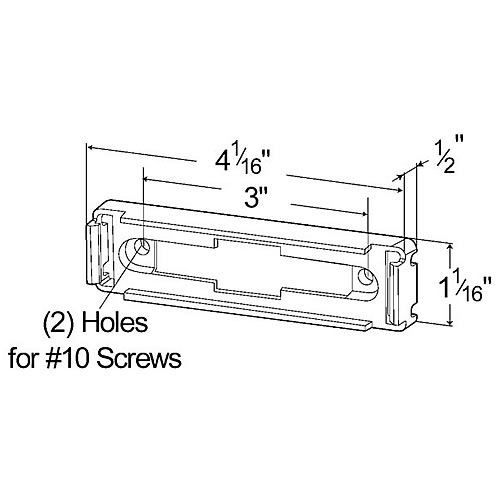 Grote Bracket, Chrome, Mount - 43783