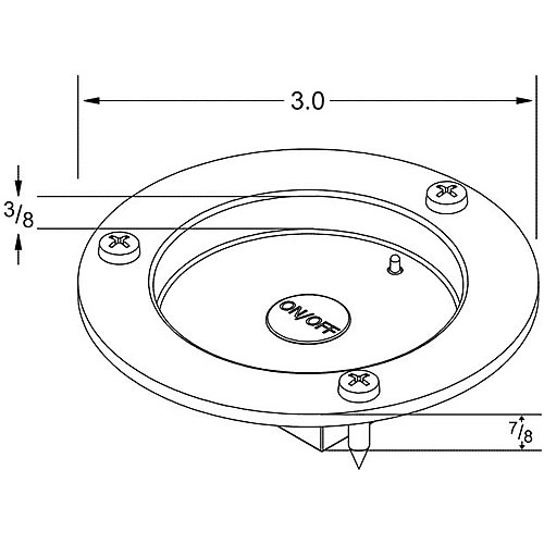Grote Interior Lighting, Momentary Ground Sensing Switch - 44380
