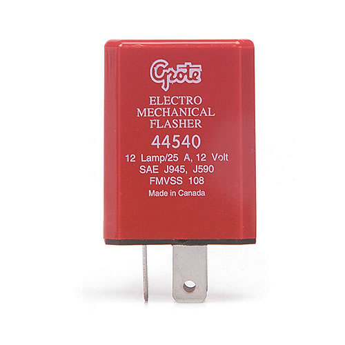 Grote Flasher, 12-Lamp Electromechanical Flasher, 3 Terminal - 44540