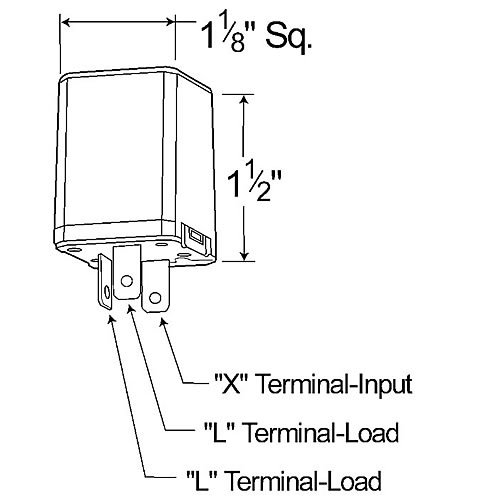 Grote Flasher, 6-Lamp Heavy Duty Alternating Flasher, 3 Terminal - 44730