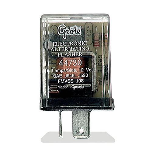 Grote Flasher, 6-Lamp Heavy Duty Alternating Flasher, 3 Terminal - 44730