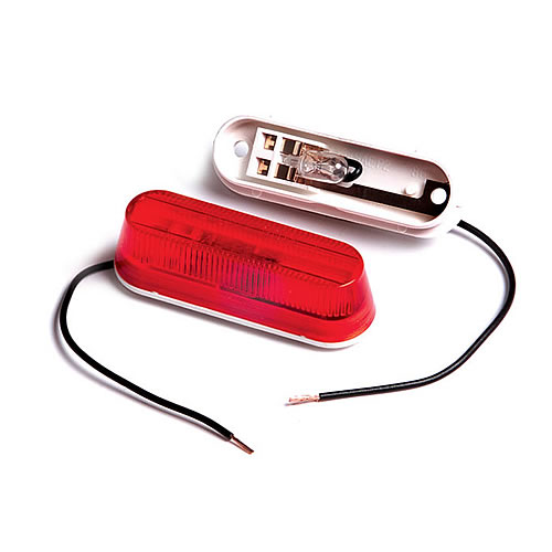 Grote Clearance/Marker Lamp, Red, Thin-Line, Single Bulb - 45252