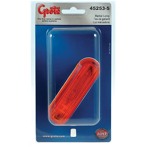 Grote Clearance/Marker Lamp, Yellow, Thin-Line, Single Bulb, Retail Pack - 45253-5