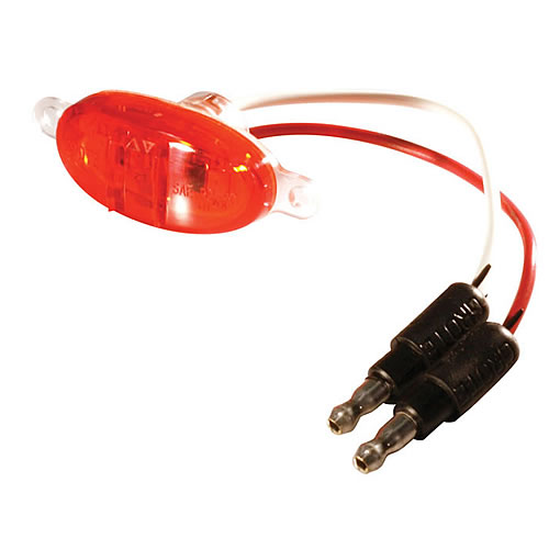 Grote Clearance/Marker Lamp, Red, LED, Micronova, PC without Bezel - 45282