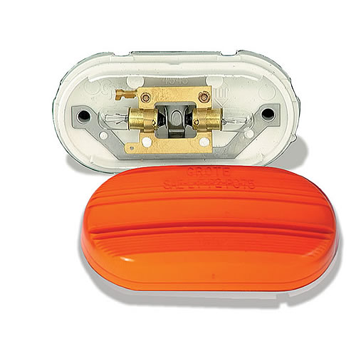 Grote Clearance/Marker Lamp, Yellow, 2-Bulb No-Splice - 45433