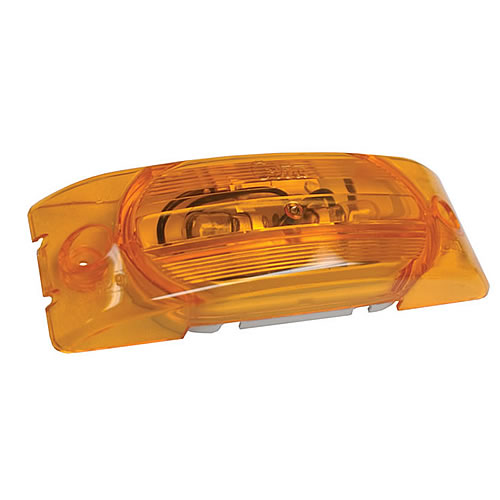 Grote Clearance/Marker Lamp, Yellow, 2-Bulb, Turtleback No-Splice with Optic Lens - 45443