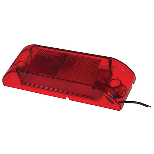 Grote Clearance/Marker Lamp, Red, Reflex Lens, Sealed, Kit (46072 + 66360) - 46082
