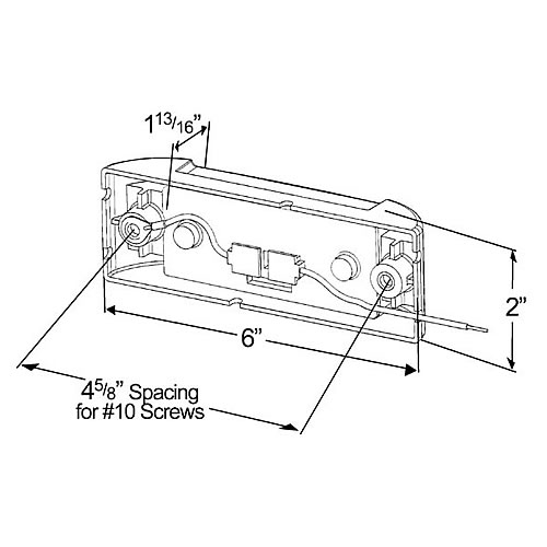 Grote Clearance/Marker Lamp, Yellow, Reflex Lens, Sealed, Kit (46073 + 66360) - 46083