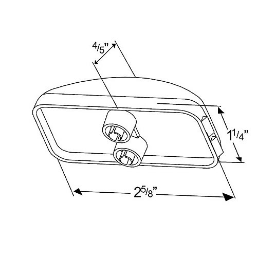 Grote Clearance/Marker Lamp, Red, Sealed Single Bulb - 46412