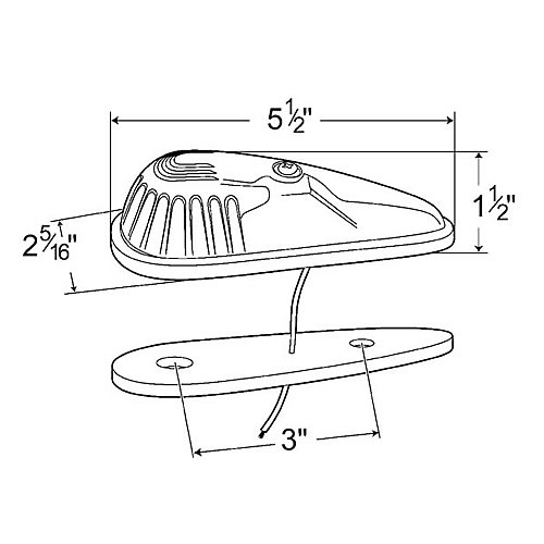 Grote Clearance/Marker Lamp, Yellow - 46543