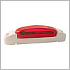 Grote Clearance/Marker Lamp, Red Lens, with White Body, Supernova LED Thin-Line - 46902