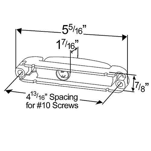 Grote Clearance/Marker Lamp, Amber Lens, with White Body, Supernova LED Thin-Line - 46903