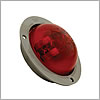 Grote Clearance/Marker Lamp, 2.5" Redw/Gray Flange, Supernova LED, Pc Rated 47372