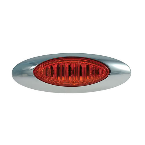 Grote Clearance/Marker, M5 Lite Kit, Red, LED with .180 Bullets and Bezel (00212705) 47912