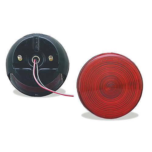 Grote STT Lamp, 4", Red, 2-Stud Mount Combination with License - 50852