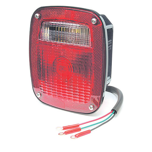 Grote STT Lamp, Red, 2-Stud Mack/Dodge Replacement, Torsion-Mount - 50992