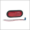 Grote Stop Tail Turn Lamp, Red, Oval Lamp Torsion Mount III Sealed Oval STT - 52572