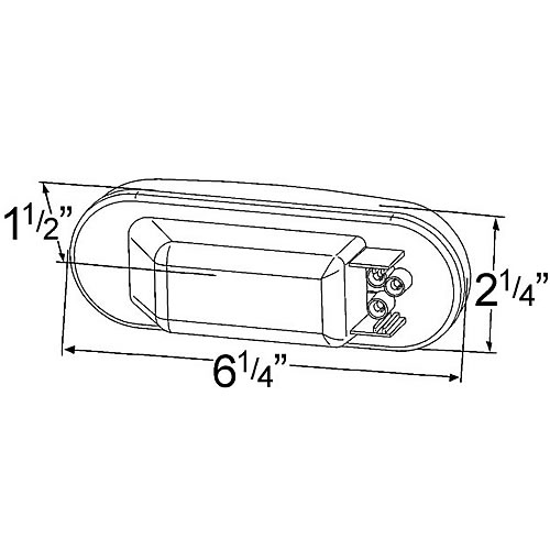 Grote Torsion Mount III Oval Stop Tail Turn Light - 52892-5