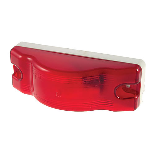 Grote Clearance/Marker Lamp, Red, White Base, Sealed Multi-Function Sentry - 53062