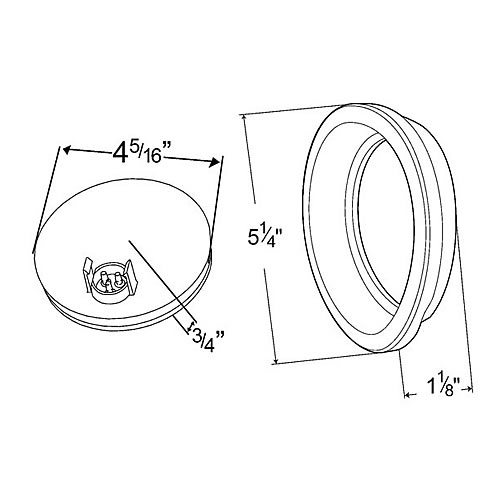 Grote STT Lamp, 4", Red (53252+91740+67002) Supernova Led - 53462