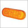 Grote Stop Tail Turn Lamp, Amber, Oval, LED, Male Pin, 9 Diode - 54133