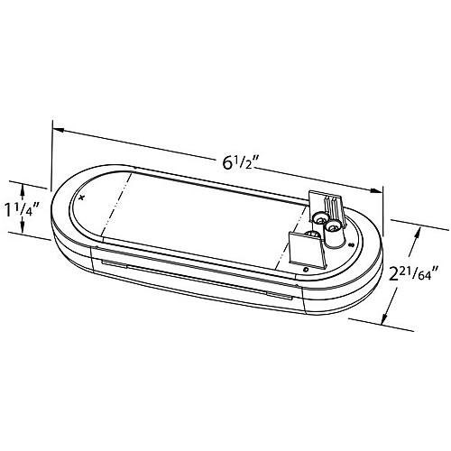 Grote Stop Tail Turn Lamp, Amber, Oval, Female Pin, 3 Diode LED - 54173