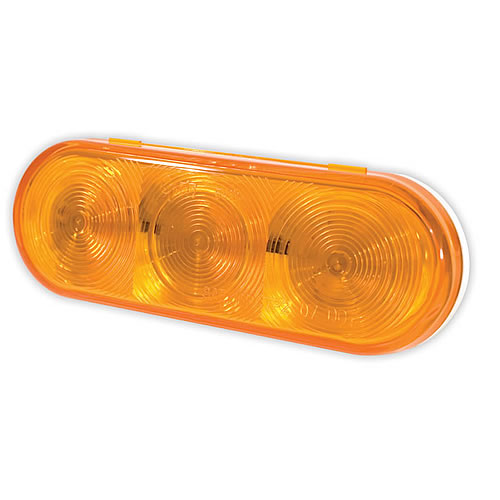 Grote Stop Tail Turn Lamp, Amber, Oval, Female Pin, 3 Diode LED - 54173