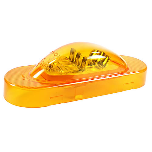 Grote Stop Tail Turn Lamp, Amber, LED, Side Turn Lamp, Oval, Amp Connector - 54193