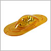 Grote Stop Tail Turn Lamp, Amber, LED, Side Turn Lamp, Oval, Flanged, Amp Connector - 54213