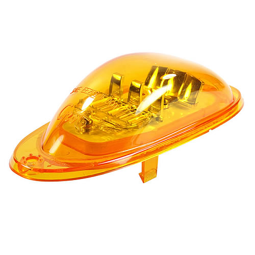 Grote Stop Tail Turn Lamp, Amber, LED, Side Turn Lamp, Oval, Surface Mount, Male Pin - 54223