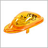 Grote Stop Tail Turn Lamp, Amber, LED, Side Turn Lamp, Oval, Surface Mount, Male Pin - 54223