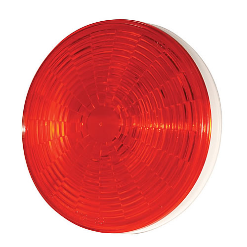 Grote Stop Tail Turn Lamp, Red, 4" Round, Male Pin, 3 Diode 54332