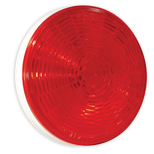 Grote Stop Tail Turn Lamp, Red, 4" Round, Female Pin, 3 Diode - 54342
