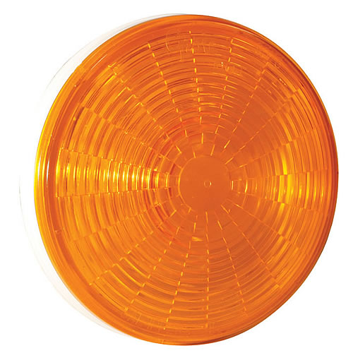 Grote Stop Tail Turn Lamp, Amber, 4" Round, Female Pin, 3 Diode - 54343