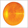 Grote Rear Turn Lamp, 4" Amber, LED, Round, 2-Male Pin, 3 Diode 54643