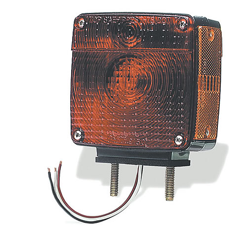 Grote Stop Tail Turn Lamp, Red, 2-Stud Lamp With Pigtail, RH - 55410