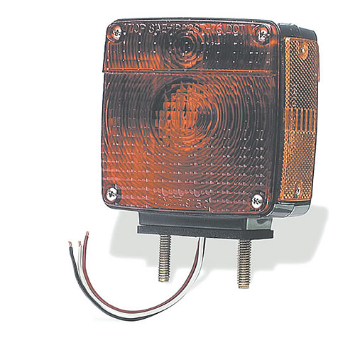 Grote Stop Tail Turn Lamp, Red, 2-Stud Lamp With Pigtail, LH - 55420