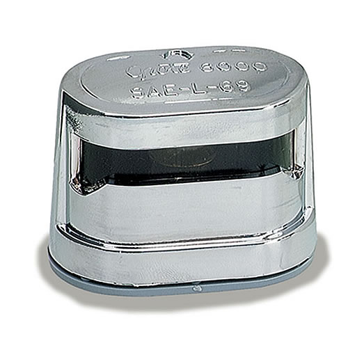 Grote License Lamp, Triple Chrome, License - 60011