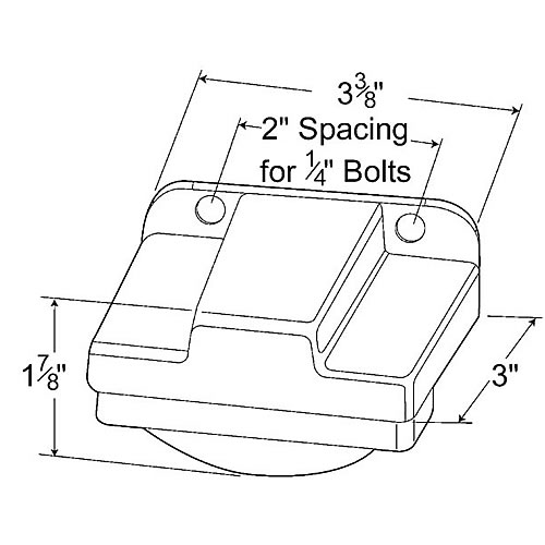 Grote License Lamp, Gray, Light And Bracket Kit - 60280