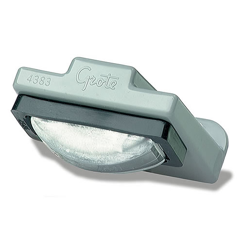 Grote License Lamp, Gray, Light And Bracket Kit - 60280