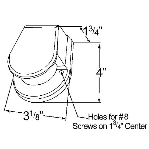 GROTE 43673 Chrome Guard Bracket